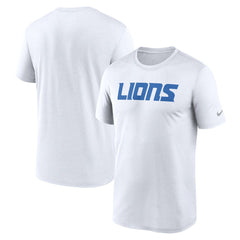 Detroit Lions Primetime Legend Wordmark Performance T-Shirt White - Nike