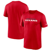 Houston Texans Primetime Legend Wordmark Performance T-Shirt Red - Nike
