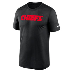 Kansas City Chiefs Primetime Legend Wordmark Performance T-Shirt Black - Nike
