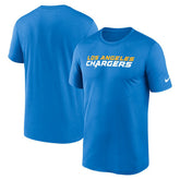 Los Angeles Chargers Primetime Legend Wordmark Performance T-Shirt Powder Blue - Nike