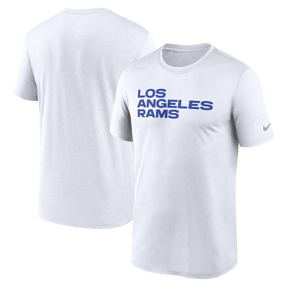 Los Angeles Rams Primetime Legend Wordmark Performance T-Shirt White - Nike