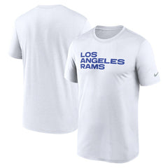 Los Angeles Rams Primetime Legend Wordmark Performance T-Shirt White - Nike