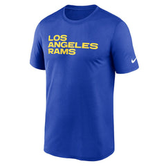 Los Angeles Rams Primetime Legend Wordmark Performance T-Shirt Royal - Nike