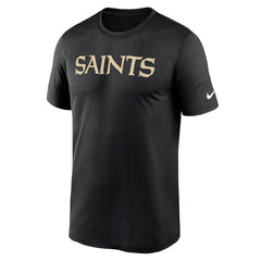 New Orleans Saints Primetime Legend Wordmark Performance T-Shirt Black - Nike