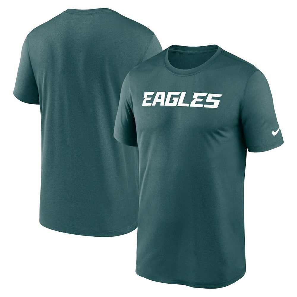 Philadelphia Eagles Primetime Legend Wordmark Performance T-Shirt Midnight Green - Nike