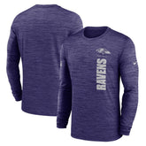Baltimore Ravens Sideline Velocity Dri-FIT Long Sleeve T-Shirt Purple - Nike