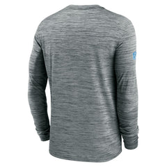 Detroit Lions Sideline Velocity Dri-FIT Long Sleeve T-Shirt Gray - Nike