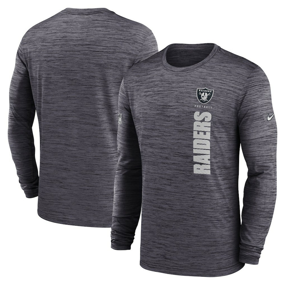 Las Vegas Raiders Sideline Velocity Dri-FIT Long Sleeve T-Shirt Black - Nike
