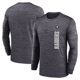 Las Vegas Raiders Sideline Velocity Dri-FIT Long Sleeve T-Shirt Black - Nike