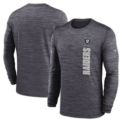 Las Vegas Raiders Sideline Velocity Dri-FIT Long Sleeve T-Shirt Black - Nike