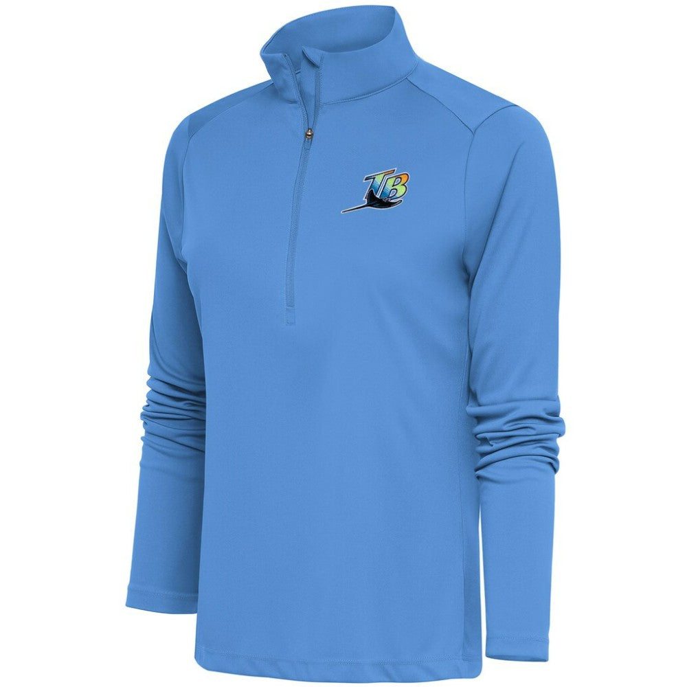 Tampa Bay Rays Antigua Women's Cooperstown Tribute Half-Zip Pullover Top Sale