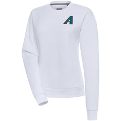 Arizona Diamondbacks Antigua Women's Cooperstown Victory Crewneck Pullover Sweatshirt Sale