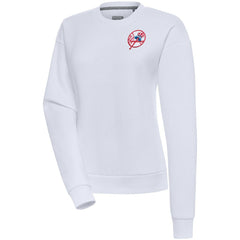 New York Yankees Antigua Women's Cooperstown Victory Crewneck Pullover Sweatshirt discount