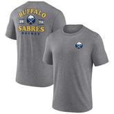 Buffalo Sabres - Winger Tri-Blend T-Shirt Heather Gray
