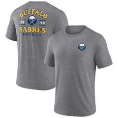 Buffalo Sabres - Winger Tri-Blend T-Shirt Heather Gray