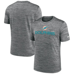 Miami Dolphins Blitz Velocity Modern Dri-FIT T-Shirt Anthracite - Nike