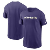 Baltimore Ravens Primetime Wordmark Essential T-Shirt Purple - Nike