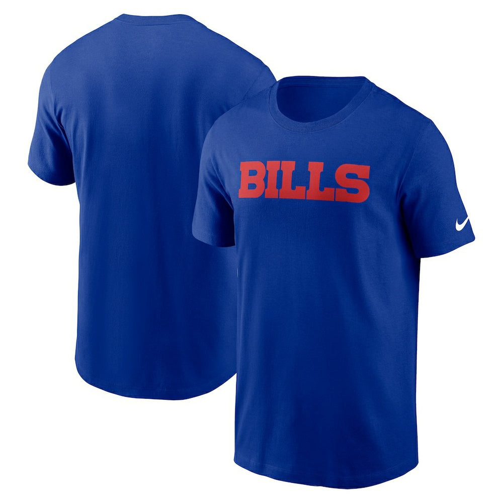 Buffalo Bills Primetime Wordmark Essential T-Shirt Royal - Nike