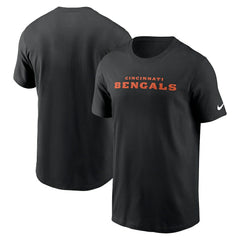Cincinnati Bengals Primetime Wordmark Essential T-Shirt Black - Nike