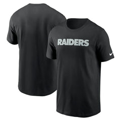 Las Vegas Raiders Primetime Wordmark Essential T-Shirt Black - Nike