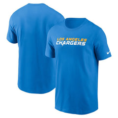 Los Angeles Chargers Primetime Wordmark Essential T-Shirt Powder Blue - Nike