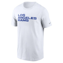 Los Angeles Rams Primetime Wordmark Essential T-Shirt White - Nike