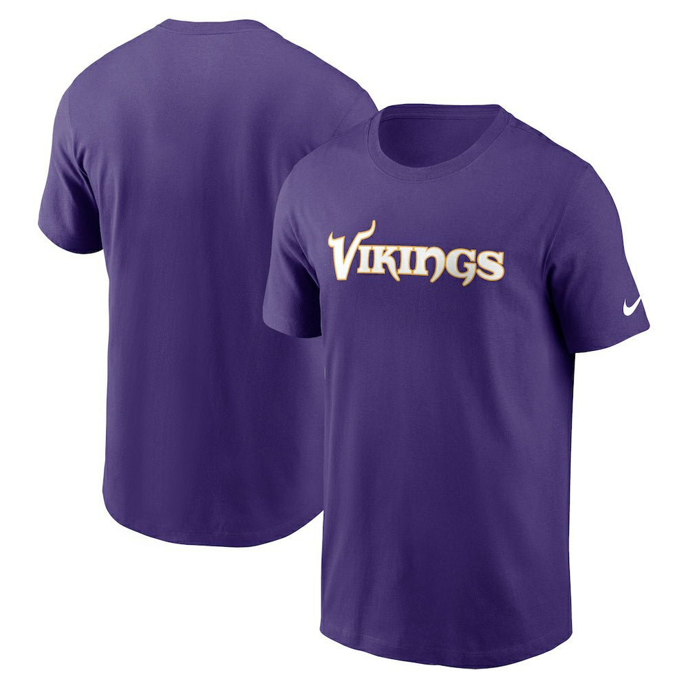 Minnesota Vikings Primetime Wordmark Essential T-Shirt Purple - Nike