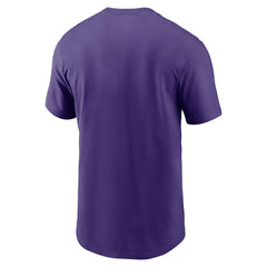 Minnesota Vikings Primetime Wordmark Essential T-Shirt Purple - Nike