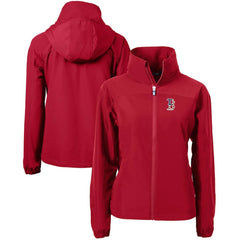 Boston Red Sox Cutter & Buck Women's Charter Eco Recycled Full-Zip Jacket Lifestyle