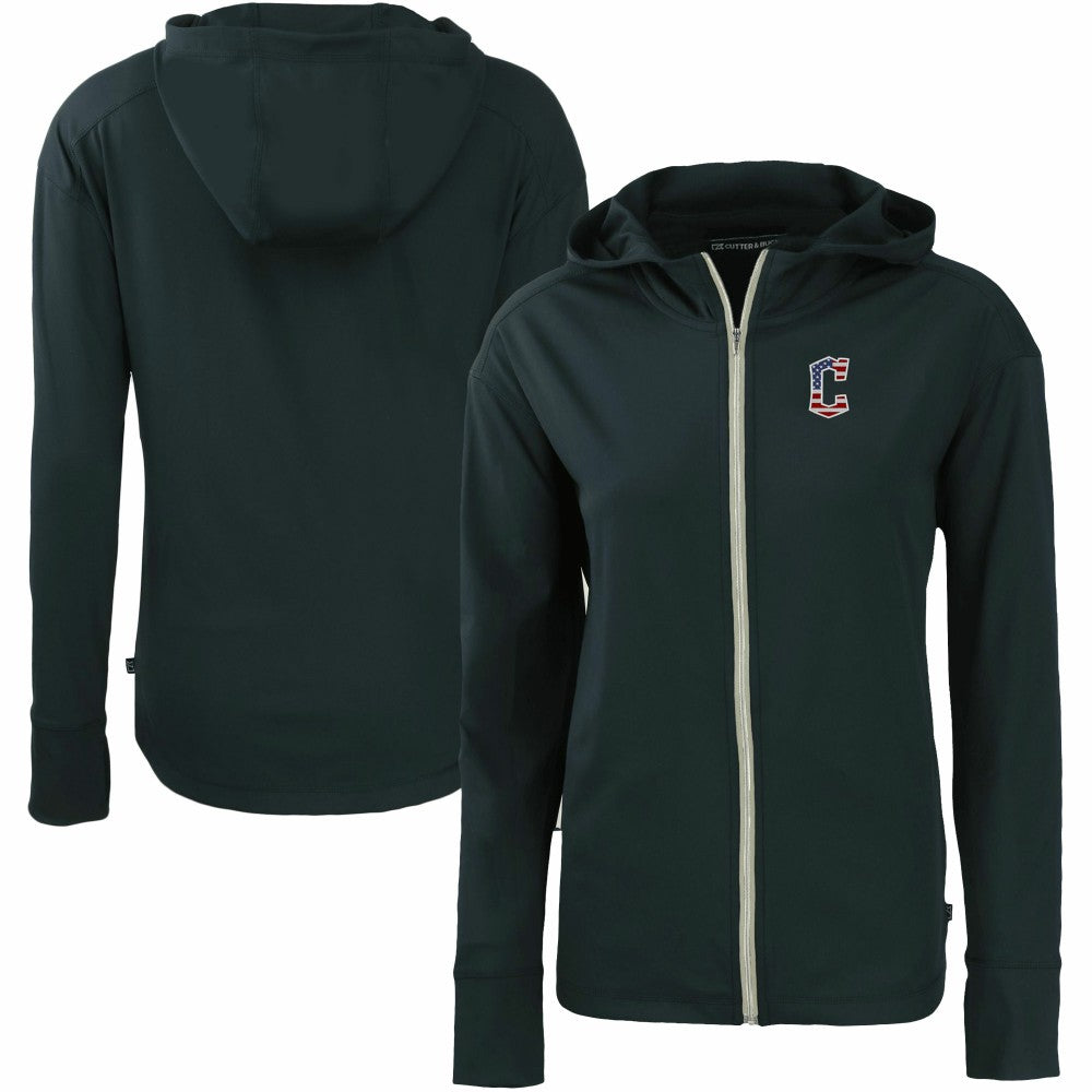 Cleveland Guardians Cutter & Buck Women's Daybreak Eco Recycled Full-Zip Hoodie for sale