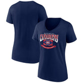 Montreal Canadiens - Women's Slapshot V-Neck T-Shirt Navy