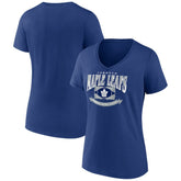 Toronto Maple Leafs - Women's Slapshot V-Neck T-Shirt Blue