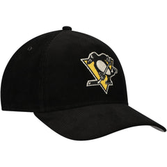Pittsburgh Penguins American Needle Corduroy Chain Stitch Adjustable Hat Black