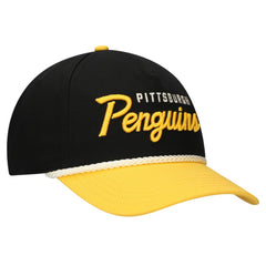 Pittsburgh Penguins American Needle Roscoe Washed Twill Adjustable Hat Black/Gold