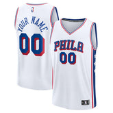 Fanatics - Philadelphia 76ers Youth Fast Break Custom Replica Jersey - White - Association Edition