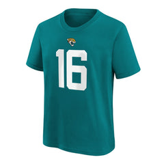 Trevor Lawrence Jacksonville Jaguars Youth Player Name & Number T-Shirt Teal - Nike