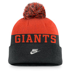 San Francisco Giants Nike Rewind Peak Cuffed Knit Hat with Pom for sale