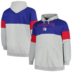 Fanatics - Philadelphia 76ers Big & Tall Pullover Hoodie - Royal/Red