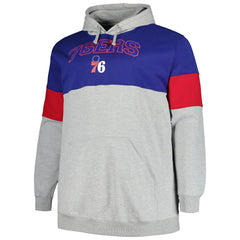 Fanatics - Philadelphia 76ers Big & Tall Pullover Hoodie - Royal/Red