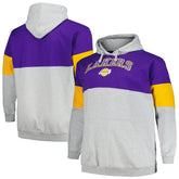 Fanatics - Los Angeles Lakers Big & Tall Pullover Hoodie - Purple/Gold