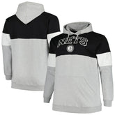 Fanatics - Brooklyn Nets Big & Tall Pullover Hoodie - Black/White