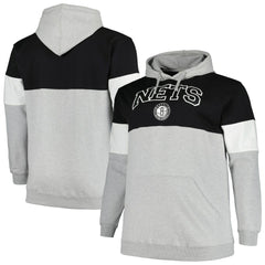 Fanatics - Brooklyn Nets Big & Tall Pullover Hoodie - Black/White