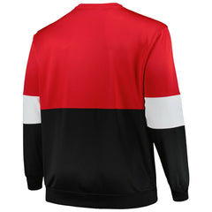 Fanatics - Chicago Bulls Big & Tall Split Pullover Sweatshirt - Red/Black