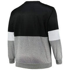 Fanatics - Brooklyn Nets Big & Tall Split Pullover Sweatshirt - Black/Heather Gray