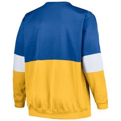 Fanatics - Golden State Warriors Big & Tall Split Pullover Sweatshirt - Royal/Gold