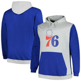 Fanatics - Philadelphia 76ers Big & Tall Primary Arctic Pullover Hoodie - Royal/Silver