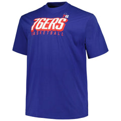 Fanatics - Philadelphia 76ers Big & Tall Short Sleeve & Long Sleeve T-Shirt Set - Royal/Red