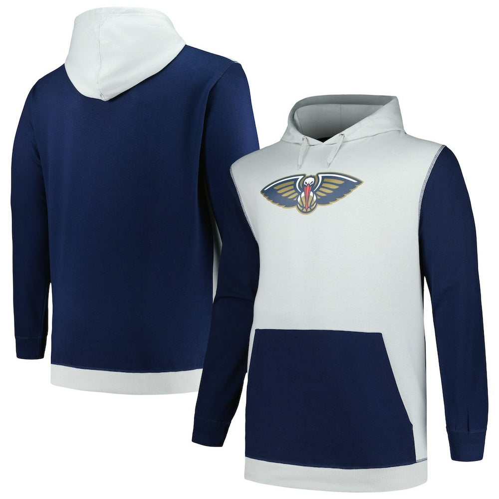 Fanatics - New Orleans Pelicans Big & Tall Primary Arctic Pullover Hoodie - Navy/Silver