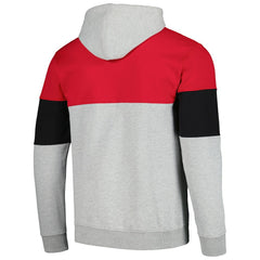 Fanatics - Chicago Bulls Contrast Pieced Pullover Hoodie - Red
