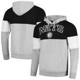 Fanatics - Brooklyn Nets Contrast Pieced Pullover Hoodie - Black